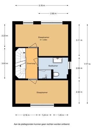 Floorplan - Veenoever 2, 2371 JE Roelofarendsveen